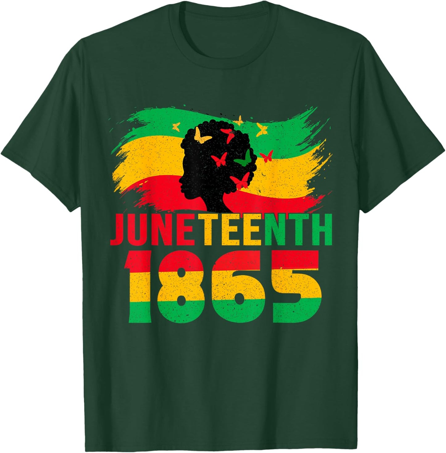 Juneteenth 1865 Celebrate Freedom Juneteenth Black Women T-Shirt - T-Shirt | Forest