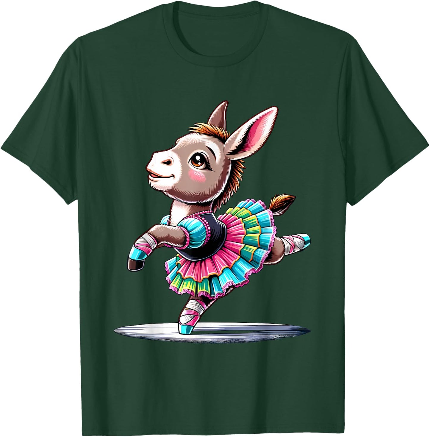Ballerina Donkey Dancing T-Shirt - T-Shirt | Forest