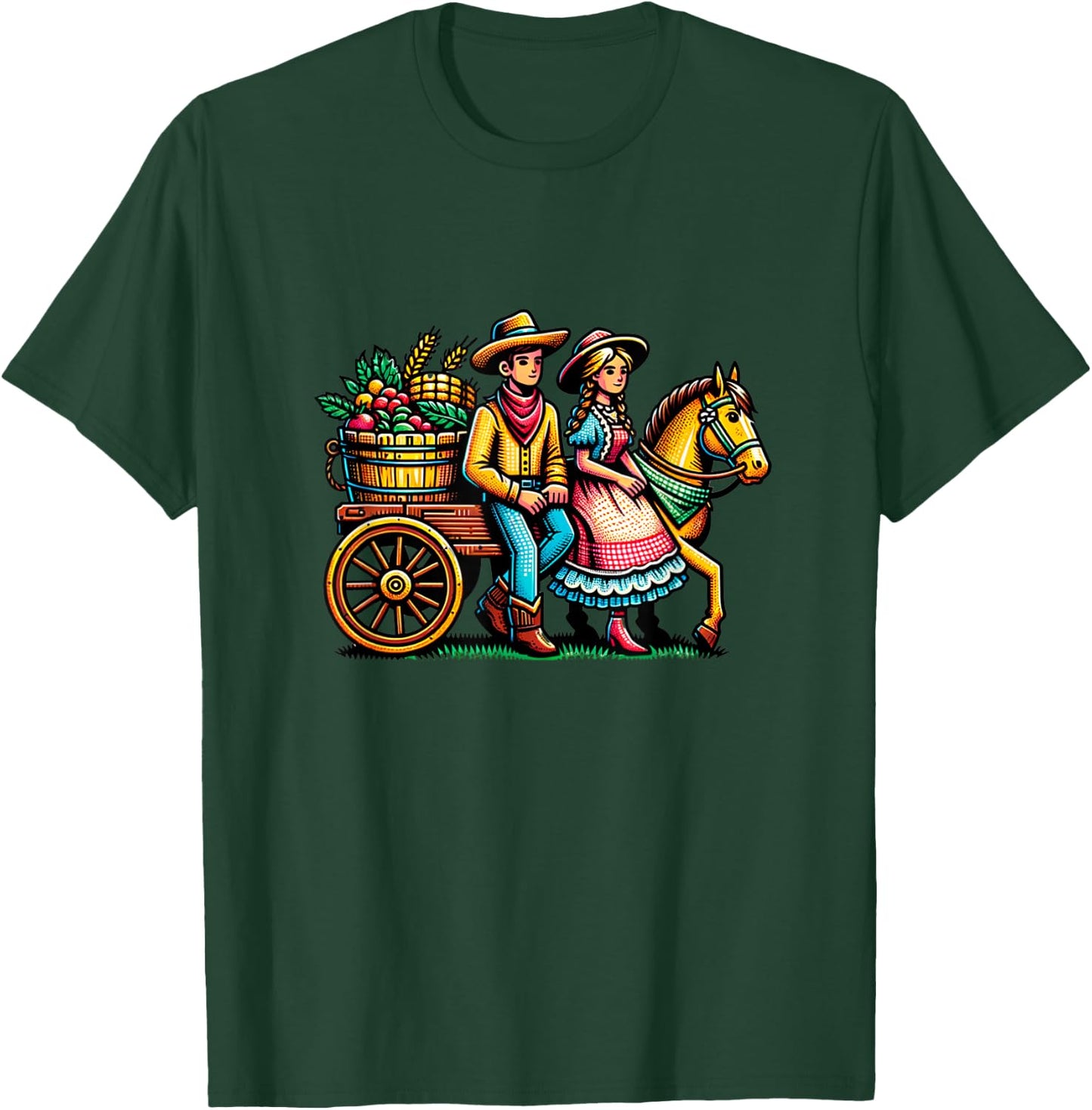 Festa Junina, June Festival in Brazil, Brazilian Celebration T-Shirt - T-Shirt | Forest