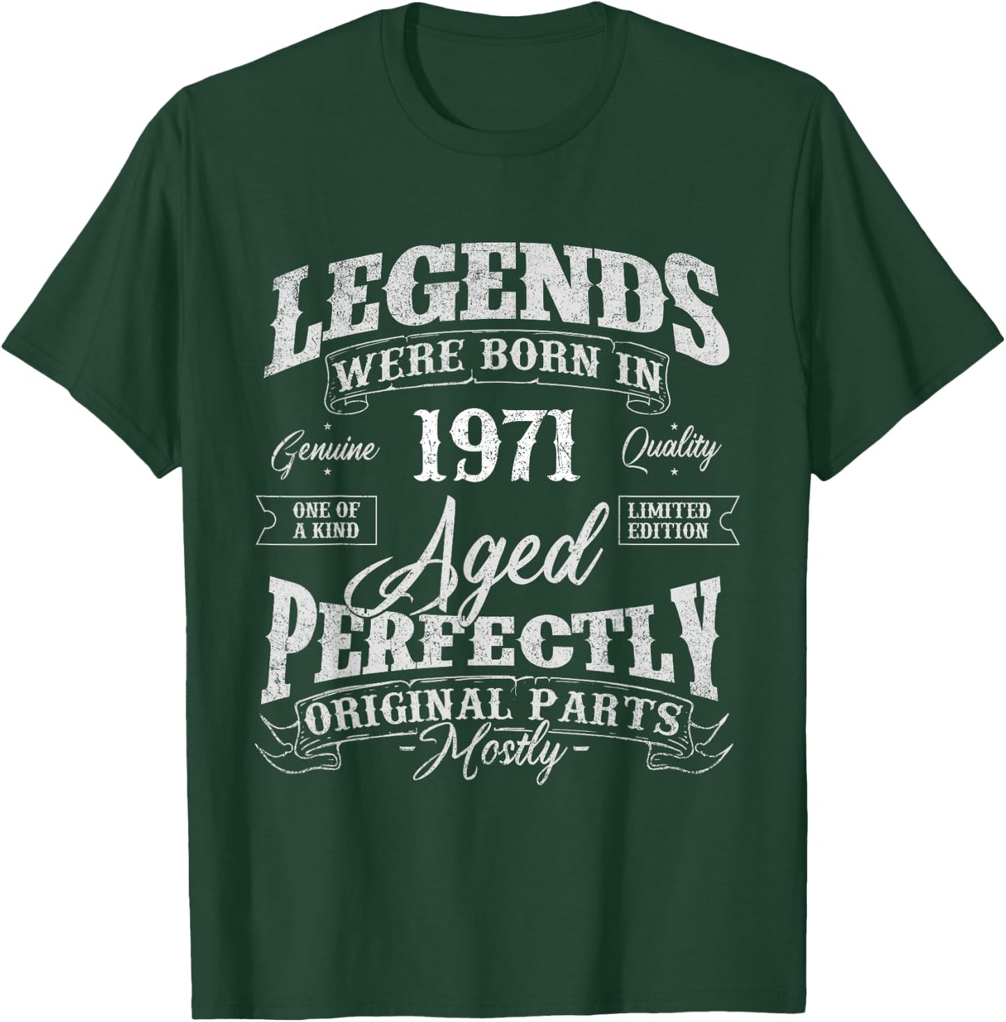 Legends Were Born In 1971 Year Of Birth Birthday T-Shirt - T-Shirt | Forest