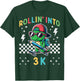 Rollin Into 3K Dinosaur First Day of K3 Kid I’m Ready for 3K T-Shirt - T-Shirt | Forest