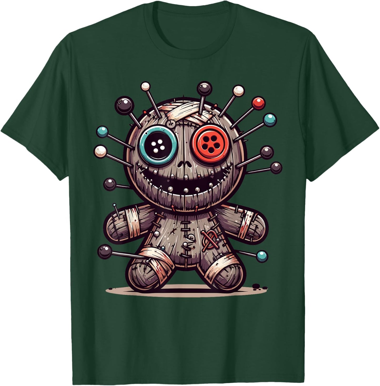 Voodoo Doll Halloween Creepy T-Shirt - T-Shirt | Forest