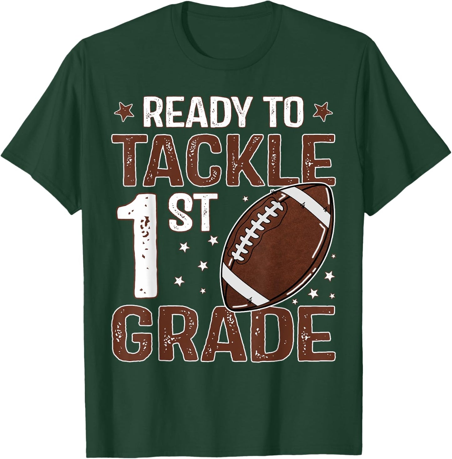 Ready To Tackle First Grade First Day Of 1st Grade Boys T-Shirt - T-Shirt | Forest