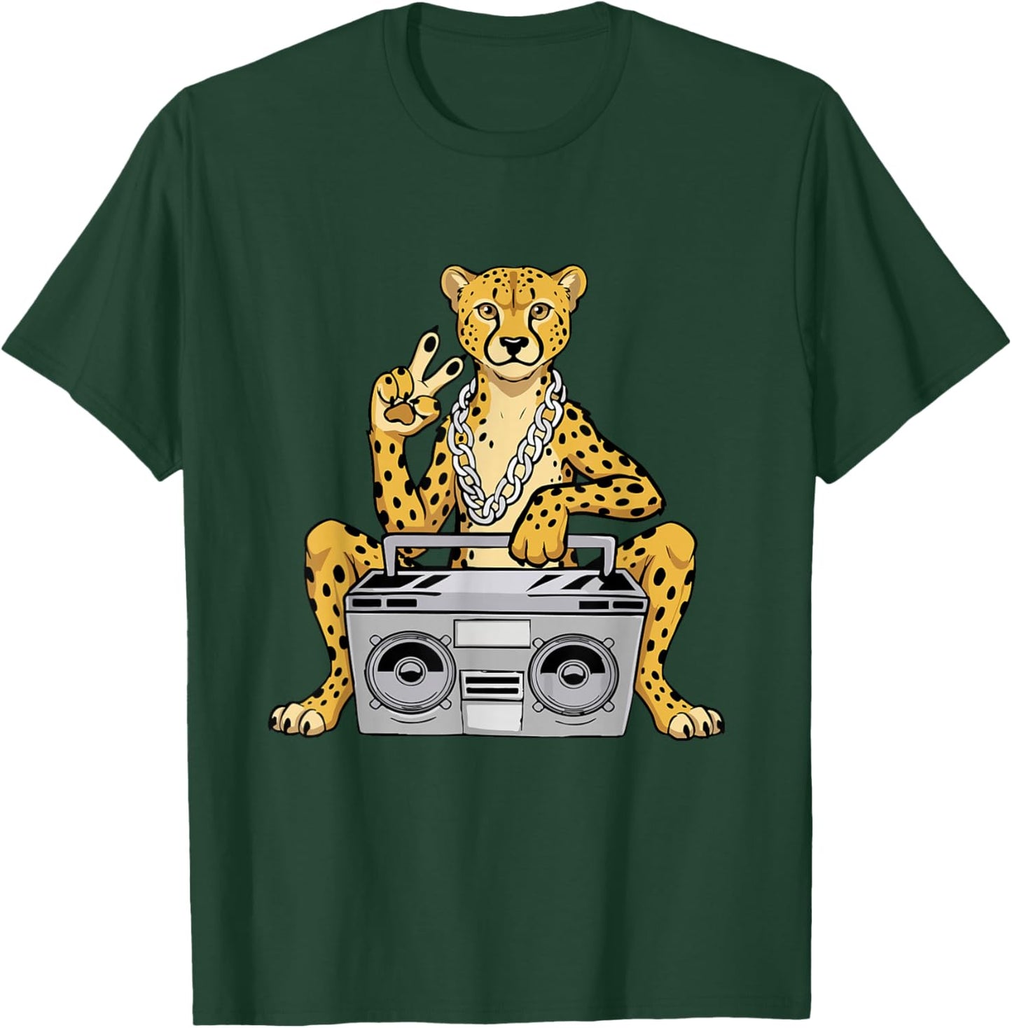 Cheetah Lover Hip Hop Kids Music Boys Cheetah T-Shirt - T-Shirt | Forest