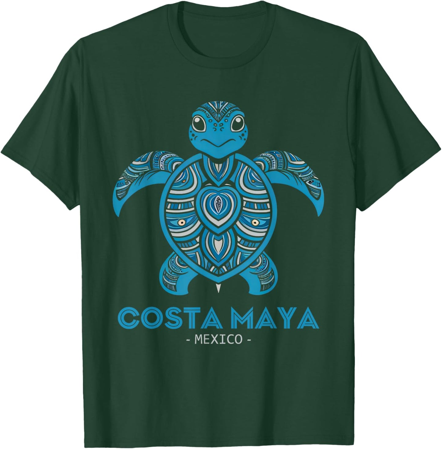 Costa Maya Mexico Sea Turtle T-Shirt - T-Shirt | Forest