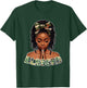 Praying Young Black Girl With Braids Locs Blessed Camo T-Shirt - T-Shirt | Forest