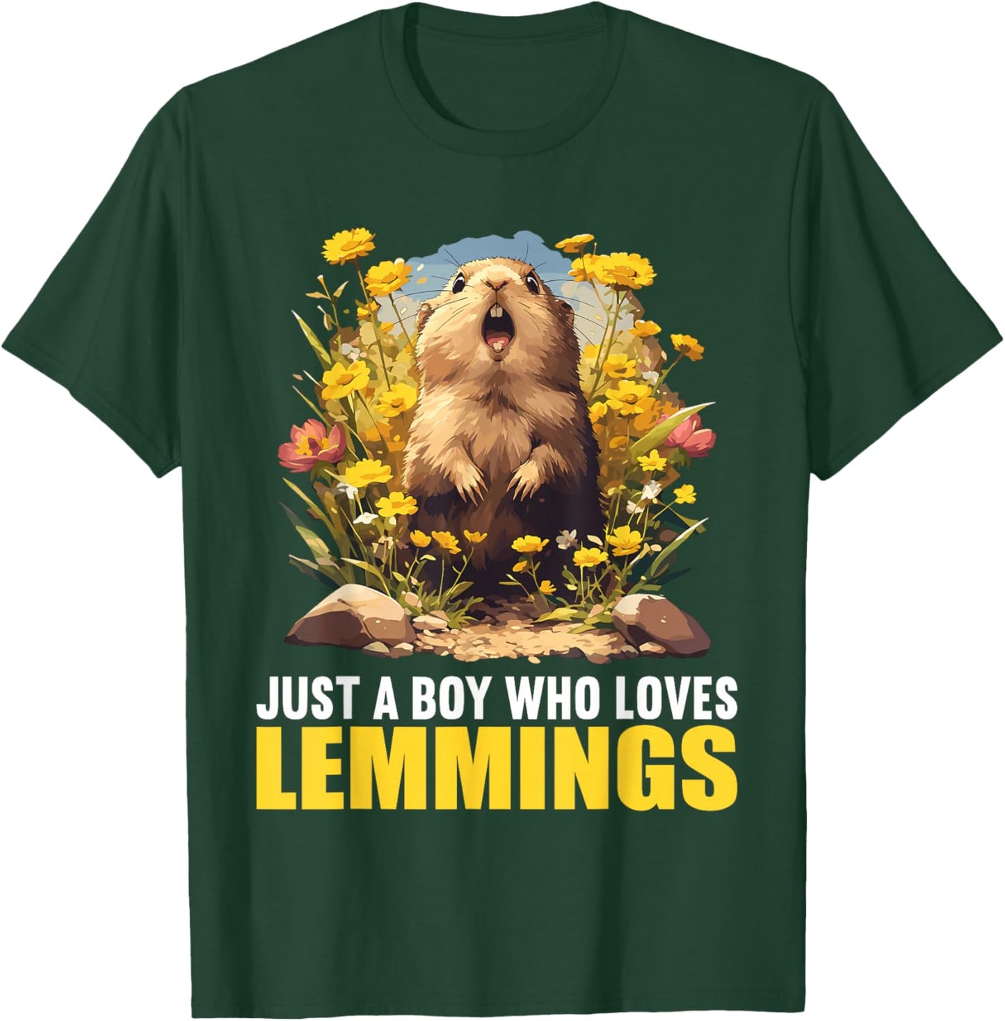 Just a Boy who loves Lemmings. Lemmings Lemming T-Shirt - T-Shirt | Forest