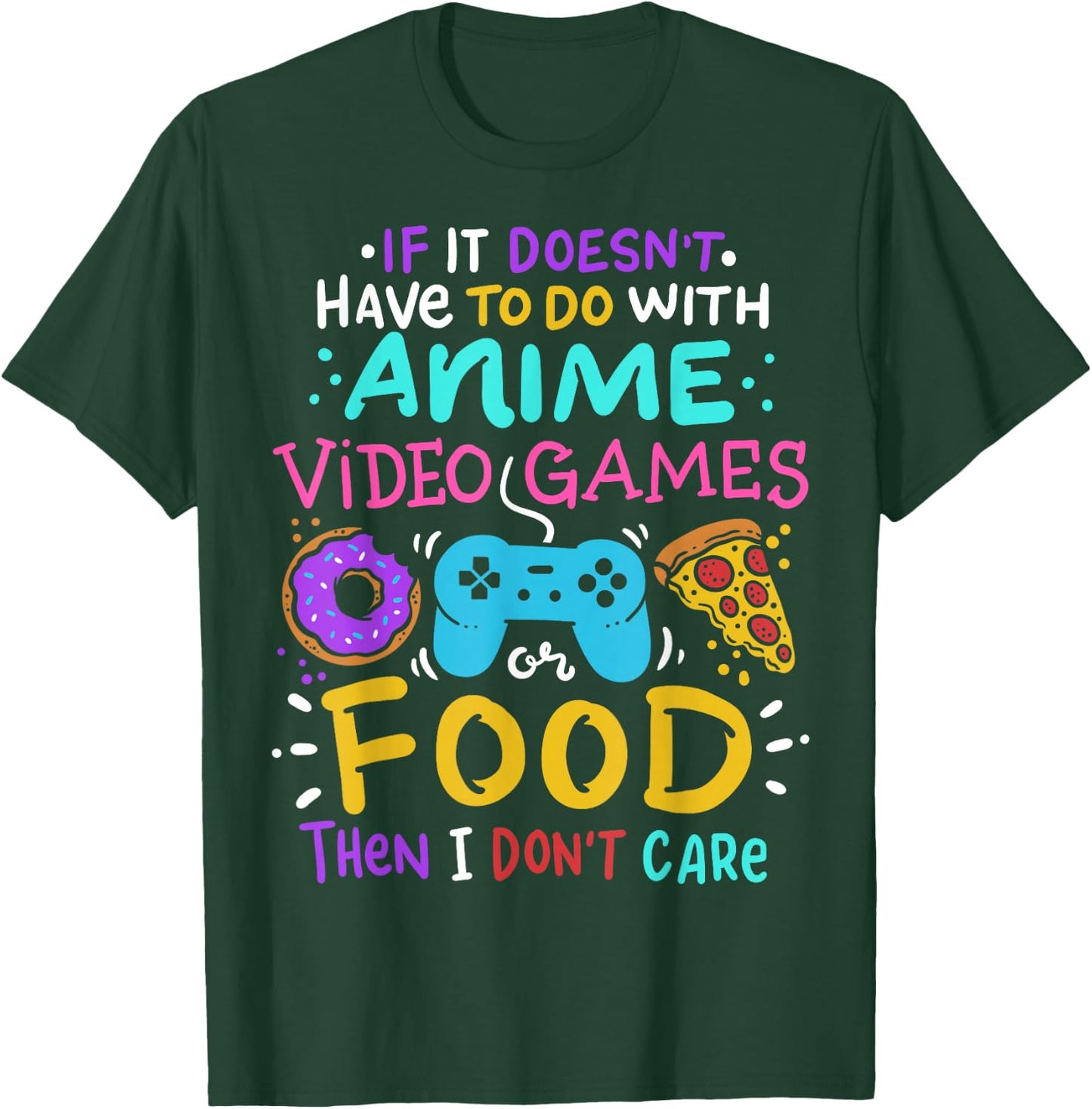 Anime Gamer Gaming Video Games Gift T-Shirt - T-Shirt | Forest
