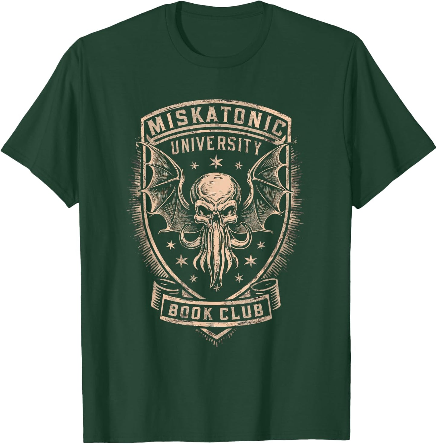 Miskatonic University Book Club, Cthulhu Book T-Shirt - T-Shirt | Forest