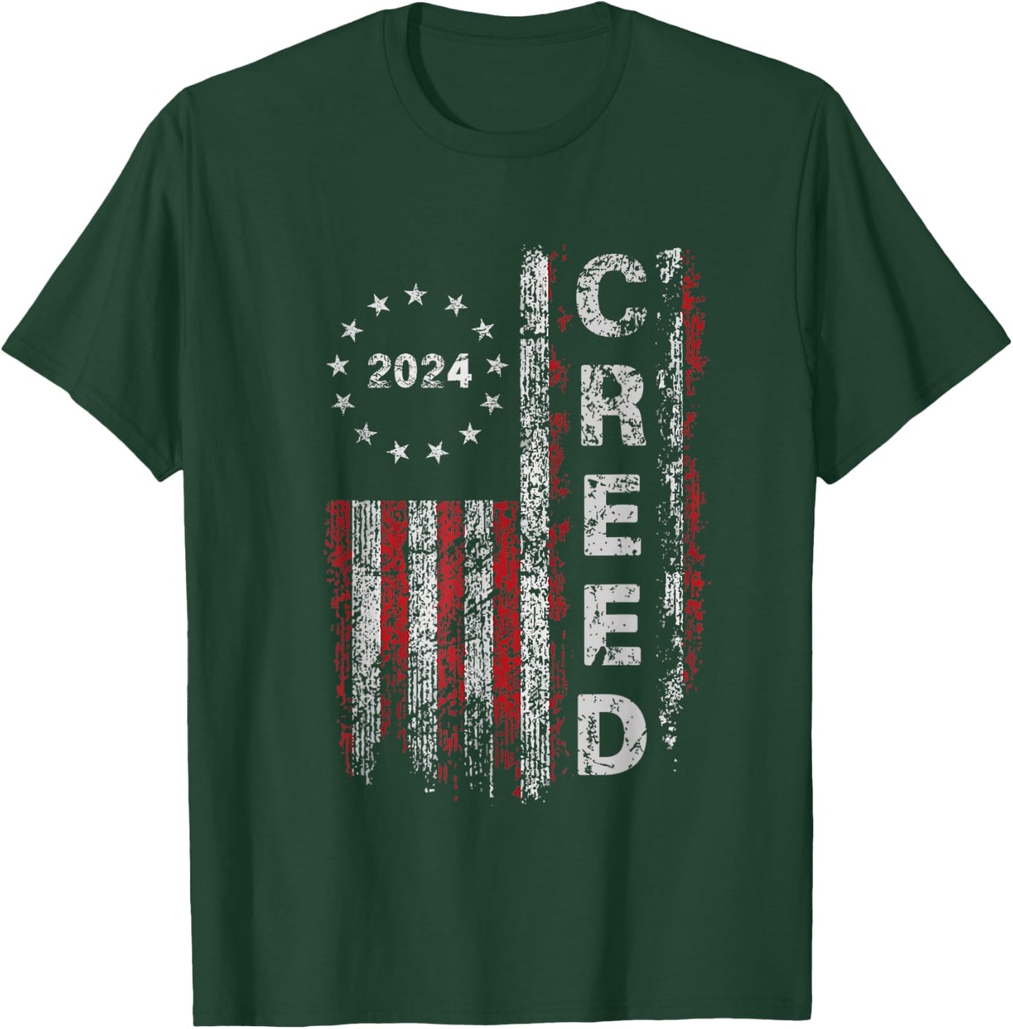 Creed '24 Take Me Higher Women Men Support 2024 T-Shirt - T-Shirt | Forest