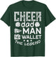 Cheer Dad The Man Wallet Legend Funny Cheerleader Papa Men T-Shirt - T-Shirt | Forest