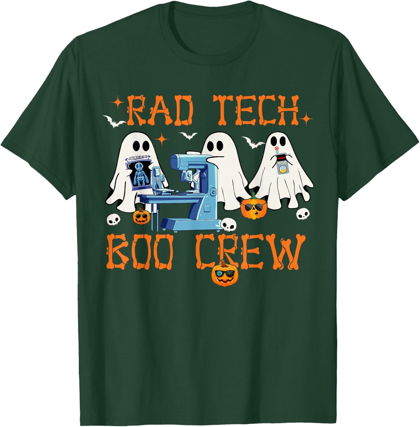 Radiology Department Rad Tech Boo Crew Halloween Costumes T-Shirt - T-Shirt | Forest