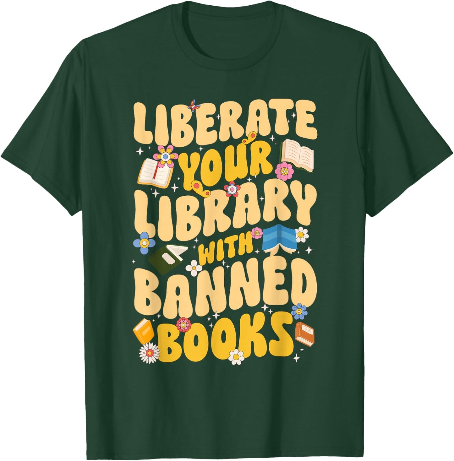 Banned Books Bookworm Read Banned Books Week T-Shirt - T-Shirt | Forest