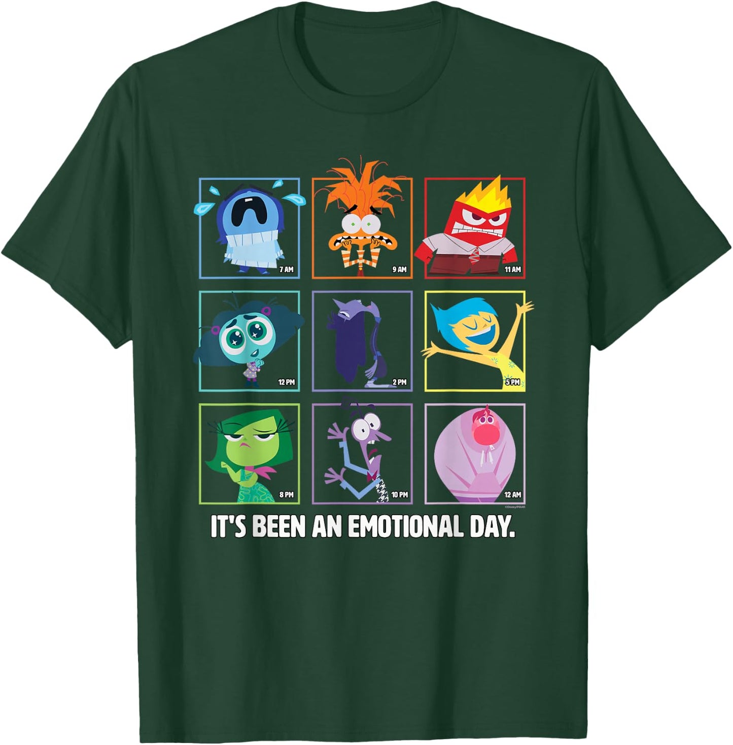 Disney and Pixar’s Inside Out 2 Emotions an Emotional Day T-Shirt - T-Shirt | Forest