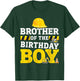 Brother of birthday boy matching family construction party T-Shirt - T-Shirt | Forest