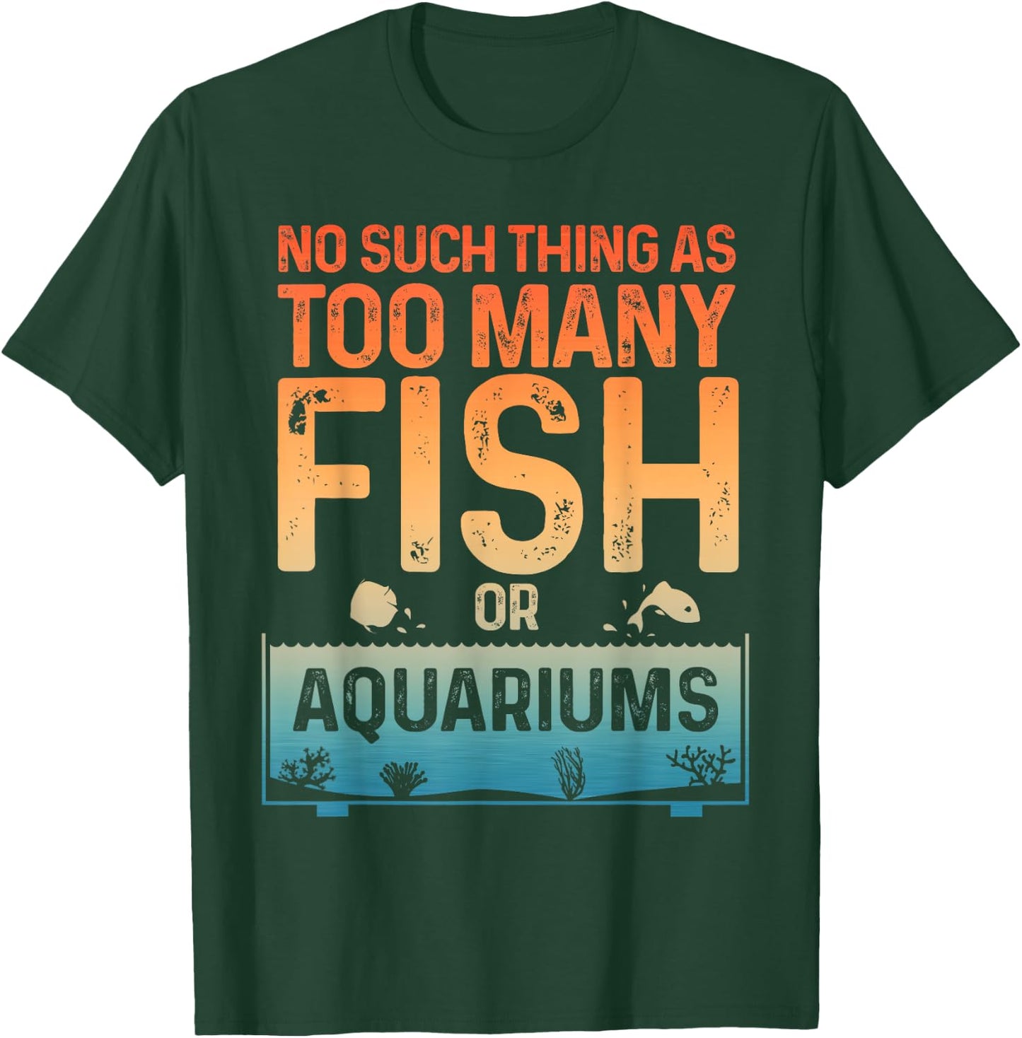 Aquarium Design Women Fish Lover Aquarium Fish Tank T-Shirt - T-Shirt | Forest