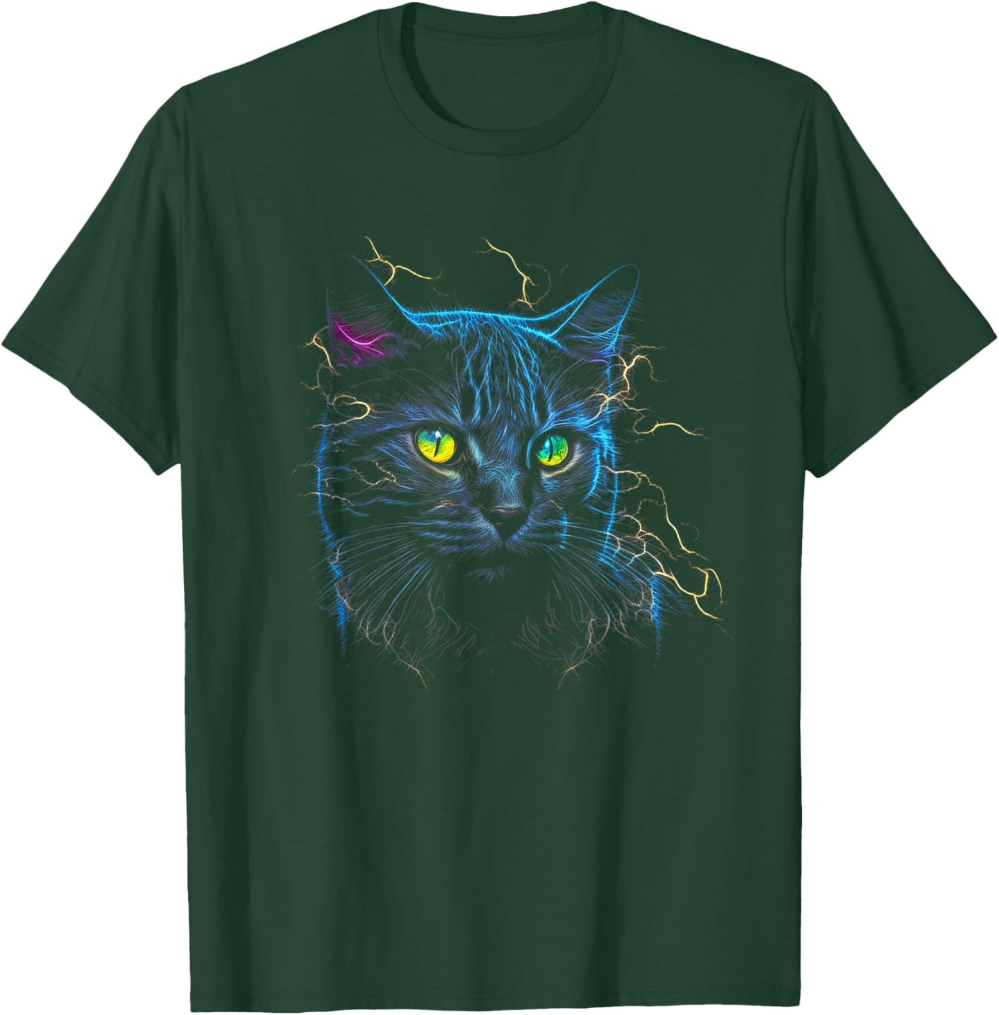 Funny Russian Blue Lover Colorful graphic Cat Dad Mom Women T-Shirt - T-Shirt | Forest