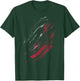 Black And Red Dynamic Brush Strokes T-Shirt - T-Shirt | Forest