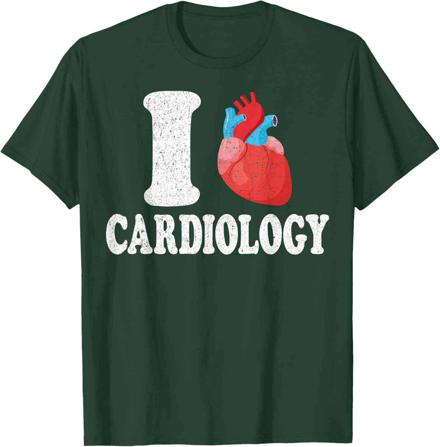 I Love Cardiology - Valentine’s Day Cardiologist Gifts T-Shirt - T-Shirt | Forest