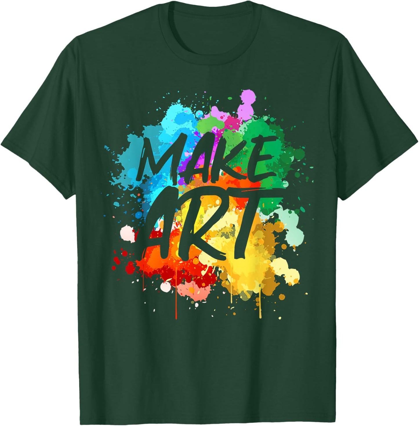 Cool Art Women Artist Teacher Painter Artists Paint T-Shirt - T-Shirt | Forest