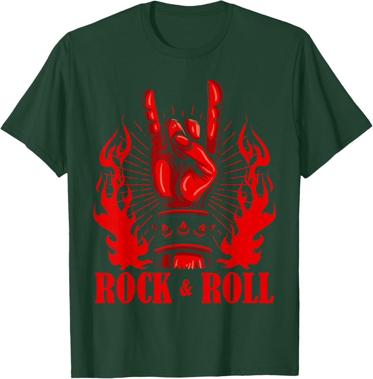 Heavy Metal Guitar Death Metal Rock n Roll Music T-Shirt - T-Shirt | Forest