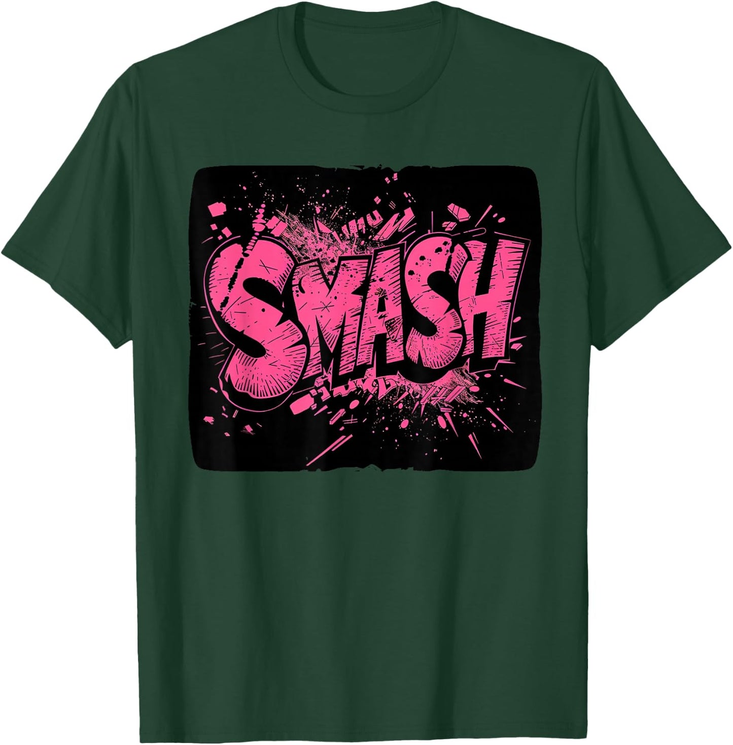 Cool Smash Graphic for a Trendsetting Style T-Shirt - T-Shirt | Forest