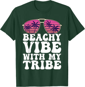 Girls Trip Beachy Vibe With My Tribe Holiday Women T-Shirt - T-Shirt | Forest