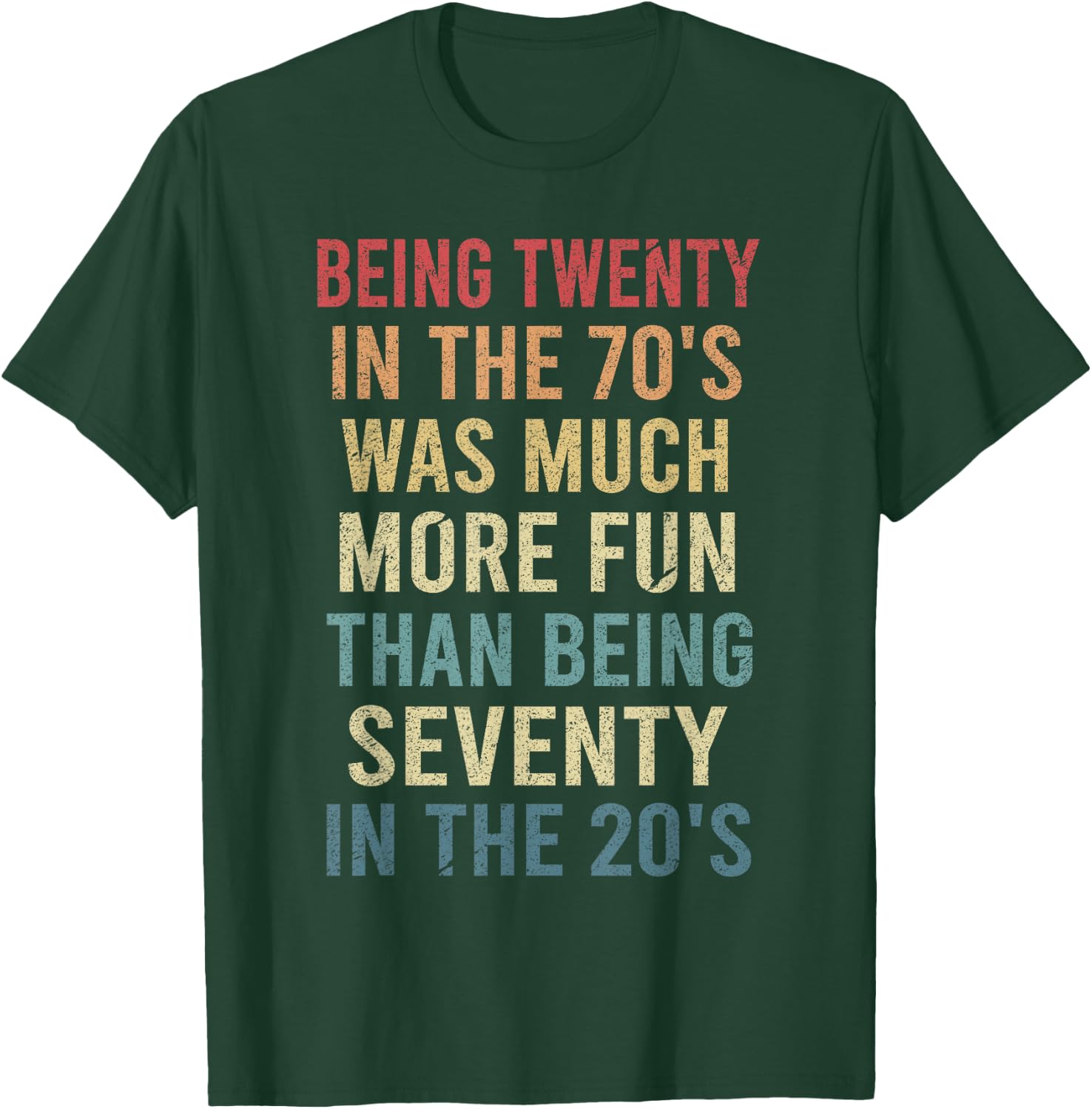 Being Twenty in the 70s Was Much More Fun Than Funny Vintage T-Shirt - T-Shirt | Forest