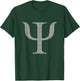 Vintage Psi Symbol Brain Think Student School Memory Book T-Shirt - T-Shirt | Forest