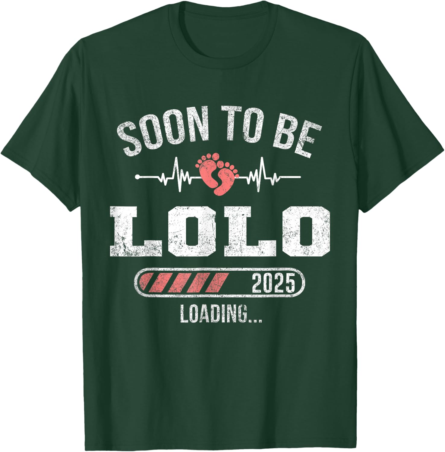 Soon To Be Lolo 2025 Loading For Pregnancy Announcement T-Shirt - T-Shirt | Forest