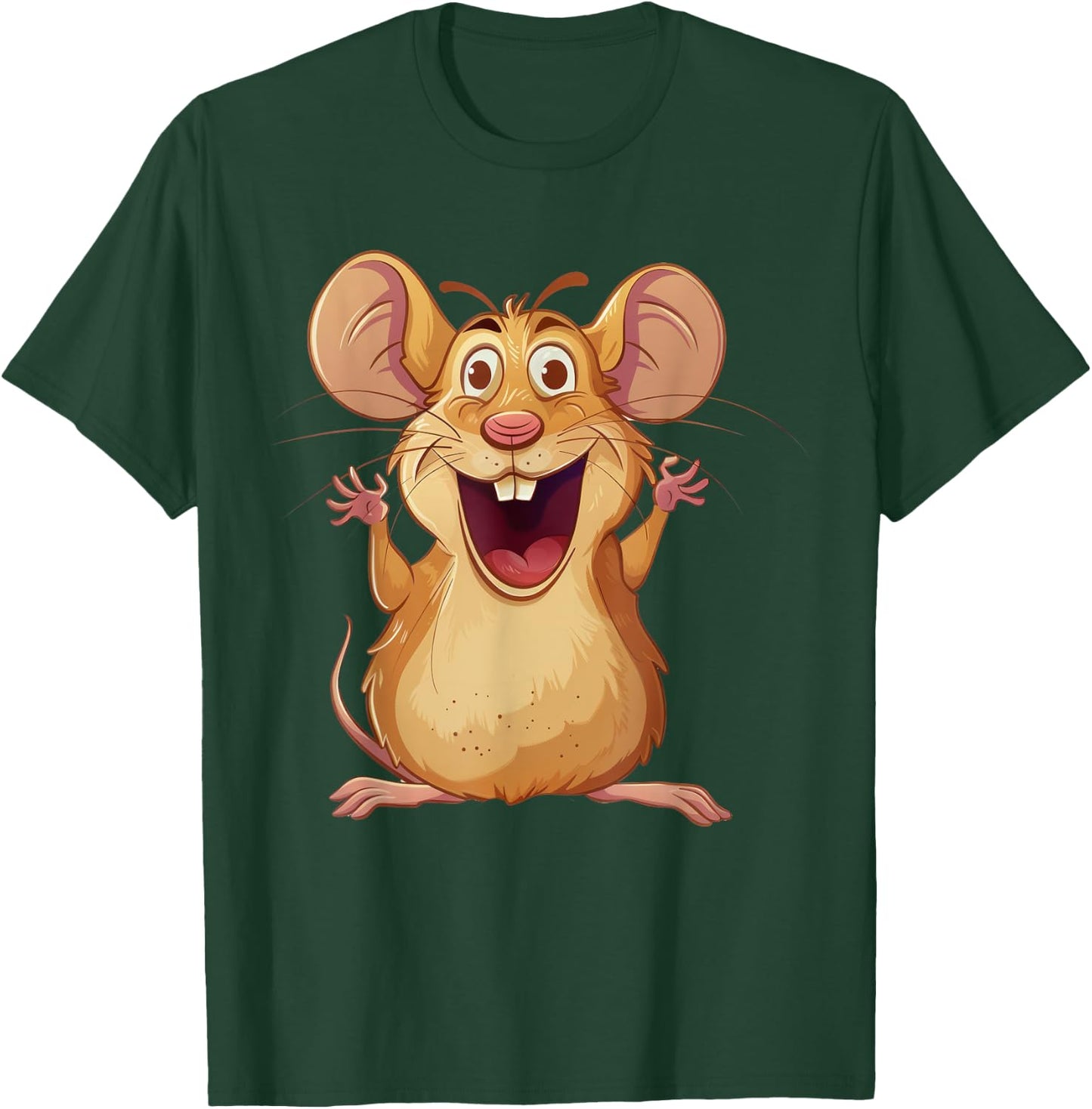 Field mouse in cartoon artwork | Field mouse & rodent T-Shirt - T-Shirt | Forest