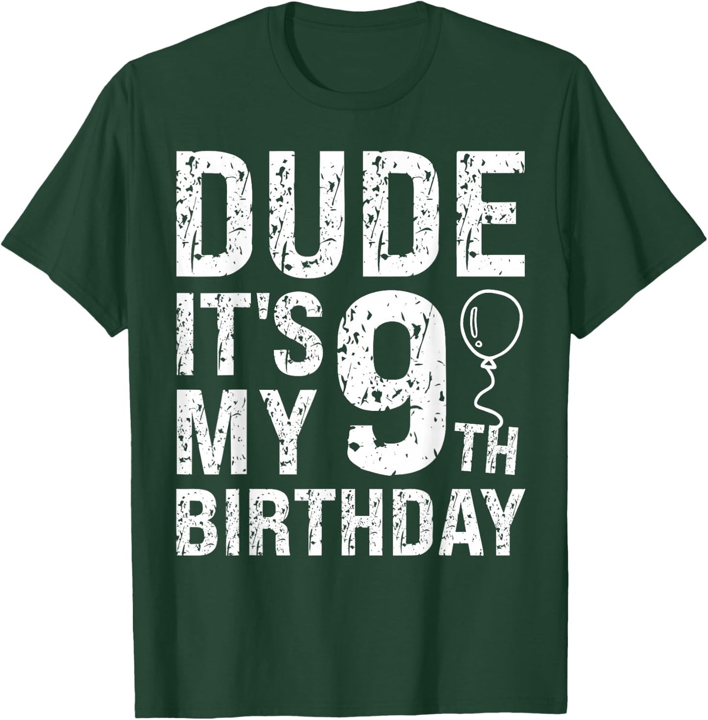 Dude It's My 9th Birthday OMG 9 Year Old Prince Happy Crown T-Shirt - T-Shirt | Forest