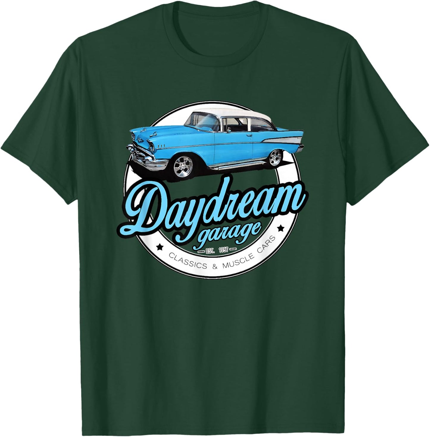 1957 57 Chevys Truck Vintage Cars Bel Air Garage T-Shirt - T-Shirt | Forest