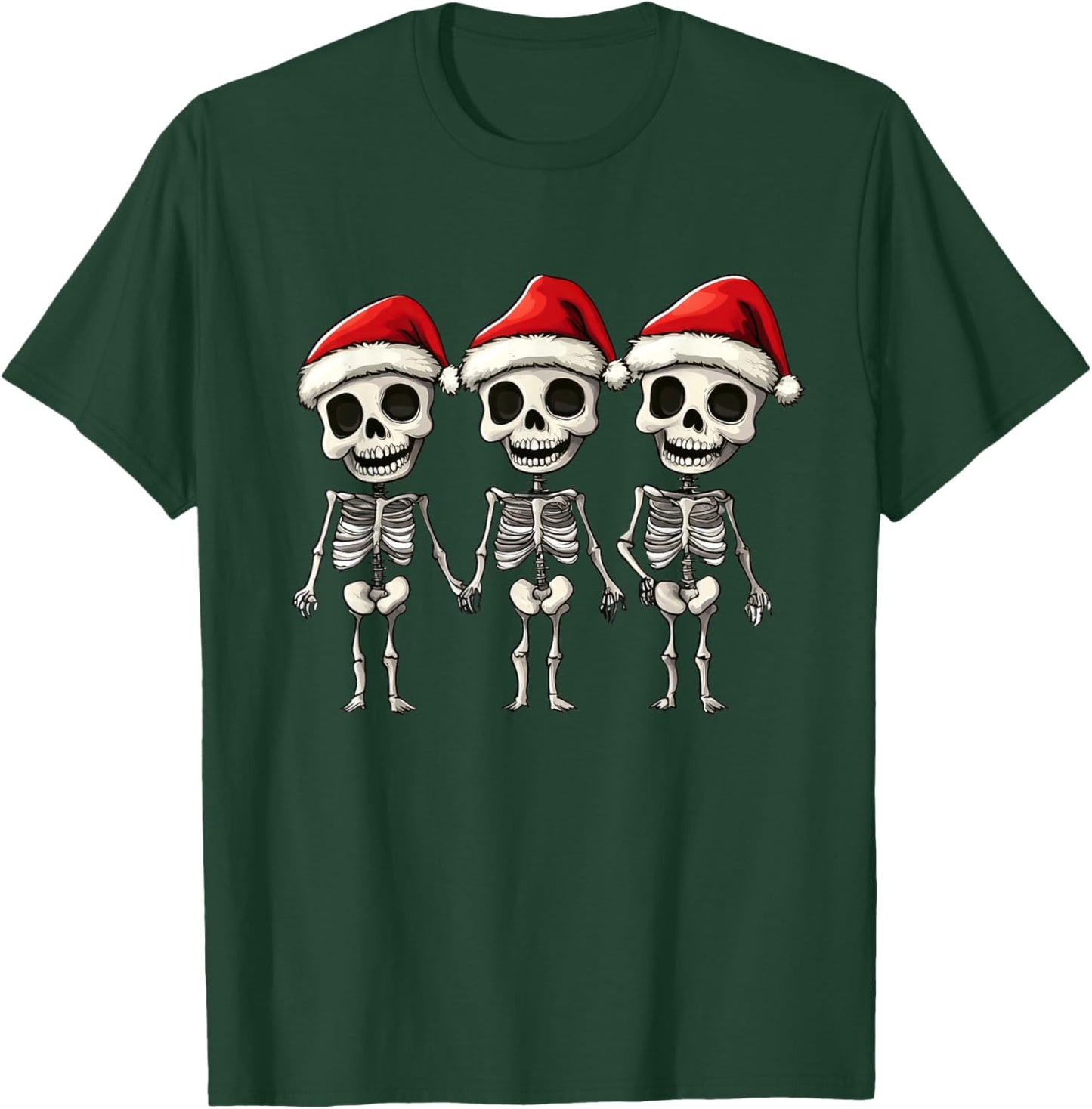 Funny Skeleton Christmas Xmas T-Shirt - T-Shirt | Forest