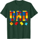 Dad Master Builder Building Blocks Birthday Family Matching T-Shirt - T-Shirt | Forest