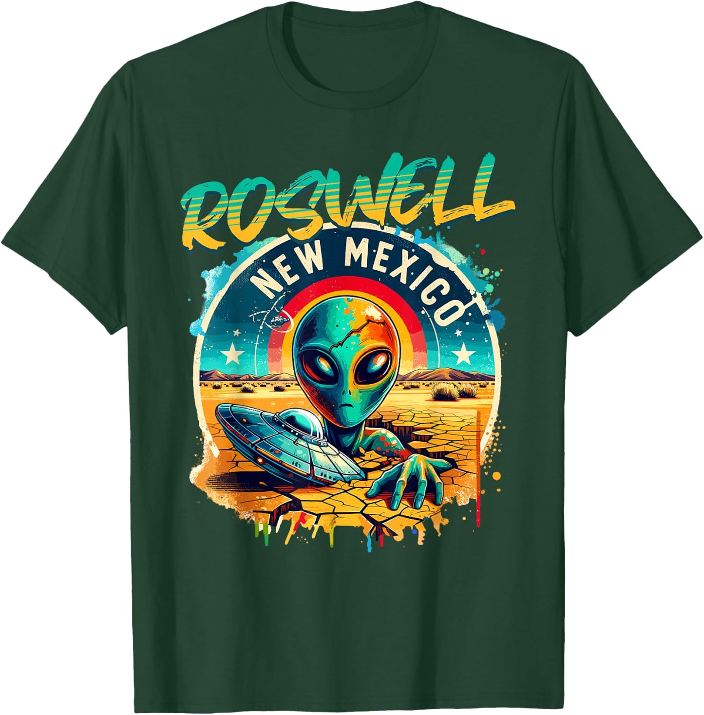 Roswell New Mexico Alien UFO T-Shirt - T-Shirt | Forest