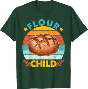 Baking Sourdough Bread Baker Life Homestead Flour Child T-Shirt - T-Shirt | Forest