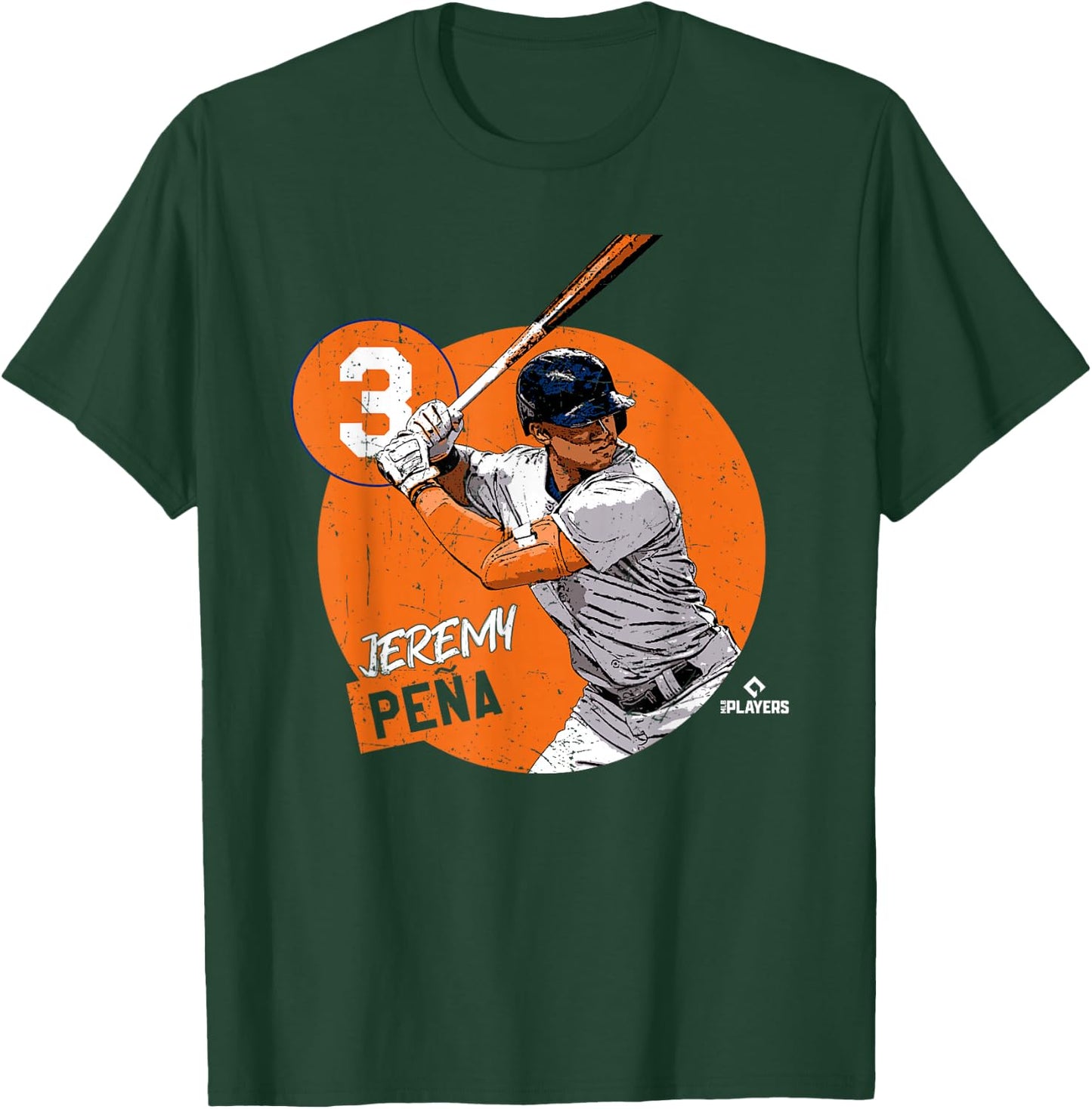 Jeremy Peña | Houston Baseball MLB Players | MLBJPEN4020-S T-Shirt - T-Shirt | Forest