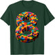 8 Year Old Blocks Building Master Builder 8th Birthday Boy T-Shirt - T-Shirt | Forest