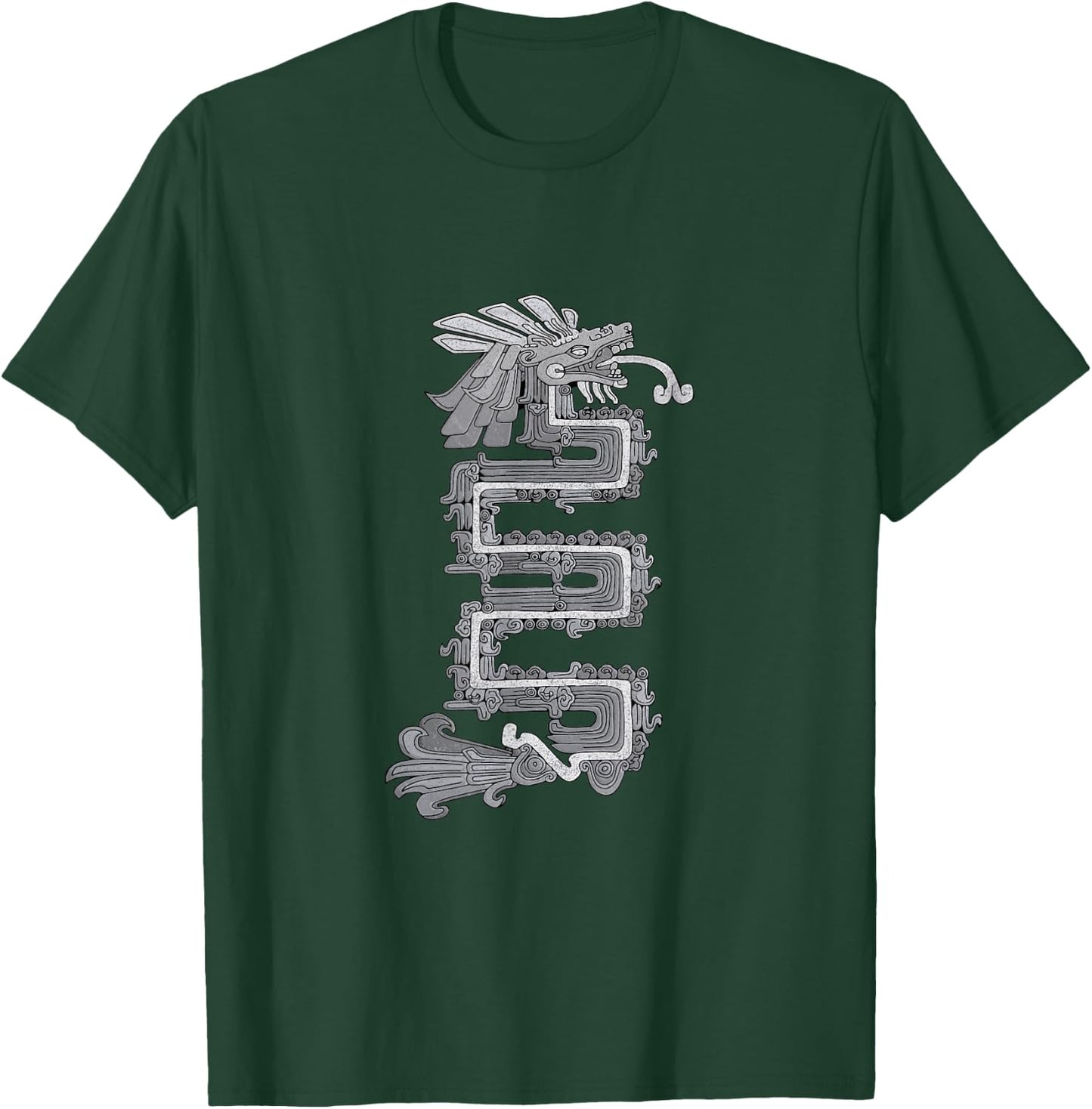 Quetzalcoatl Feathered Serpent (version A) T-Shirt - T-Shirt | Forest