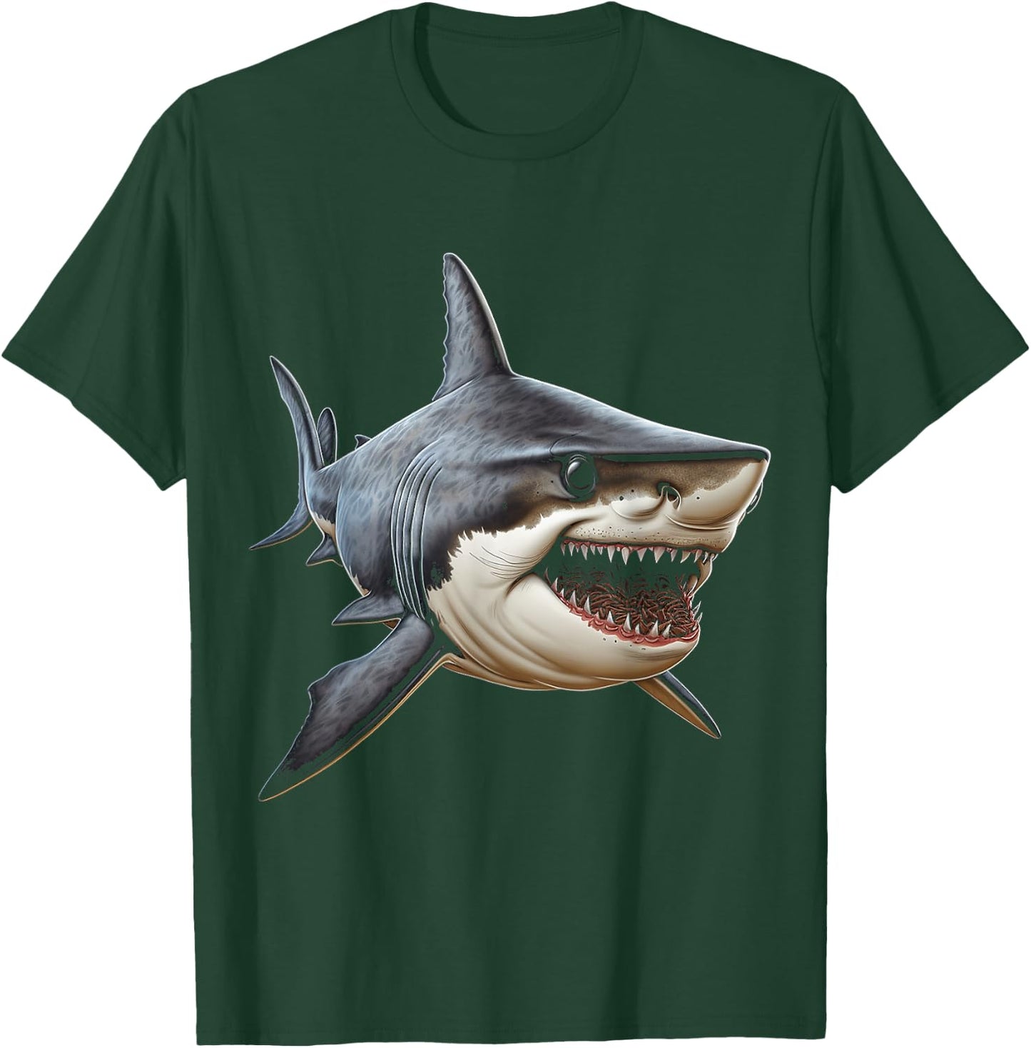 Shark Animal Motif Art Shark T-Shirt - T-Shirt | Forest