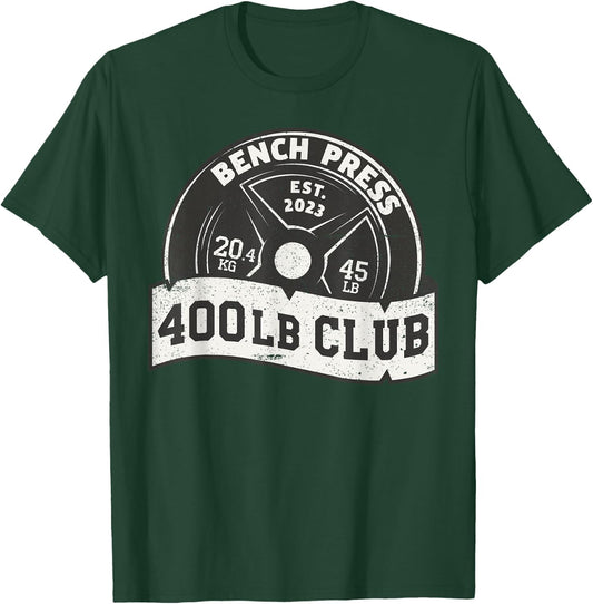 400 Lb Pound Club Bench Press Dead Lift Squat Train Women T-Shirt - T-Shirt | Forest
