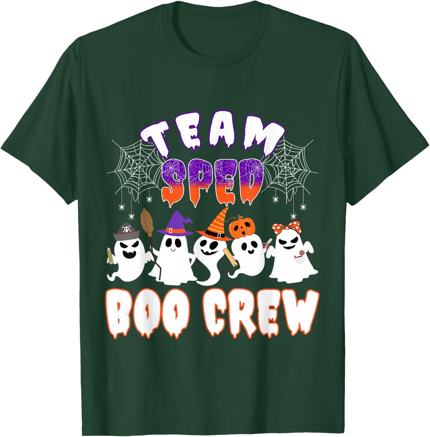 Funny Halloween Costume Team SPED Teacher Special Education T-Shirt - T-Shirt | Forest