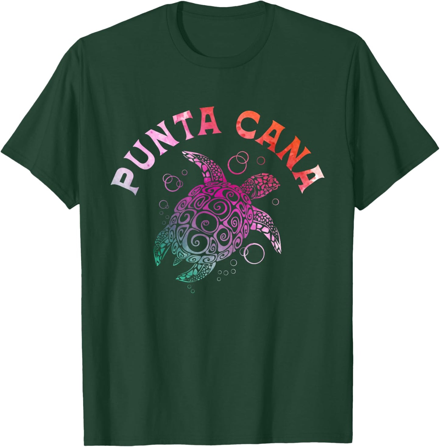 Punta Cana Tribal Sea Turtle Souvenir Beach Vacation T-Shirt - T-Shirt | Forest