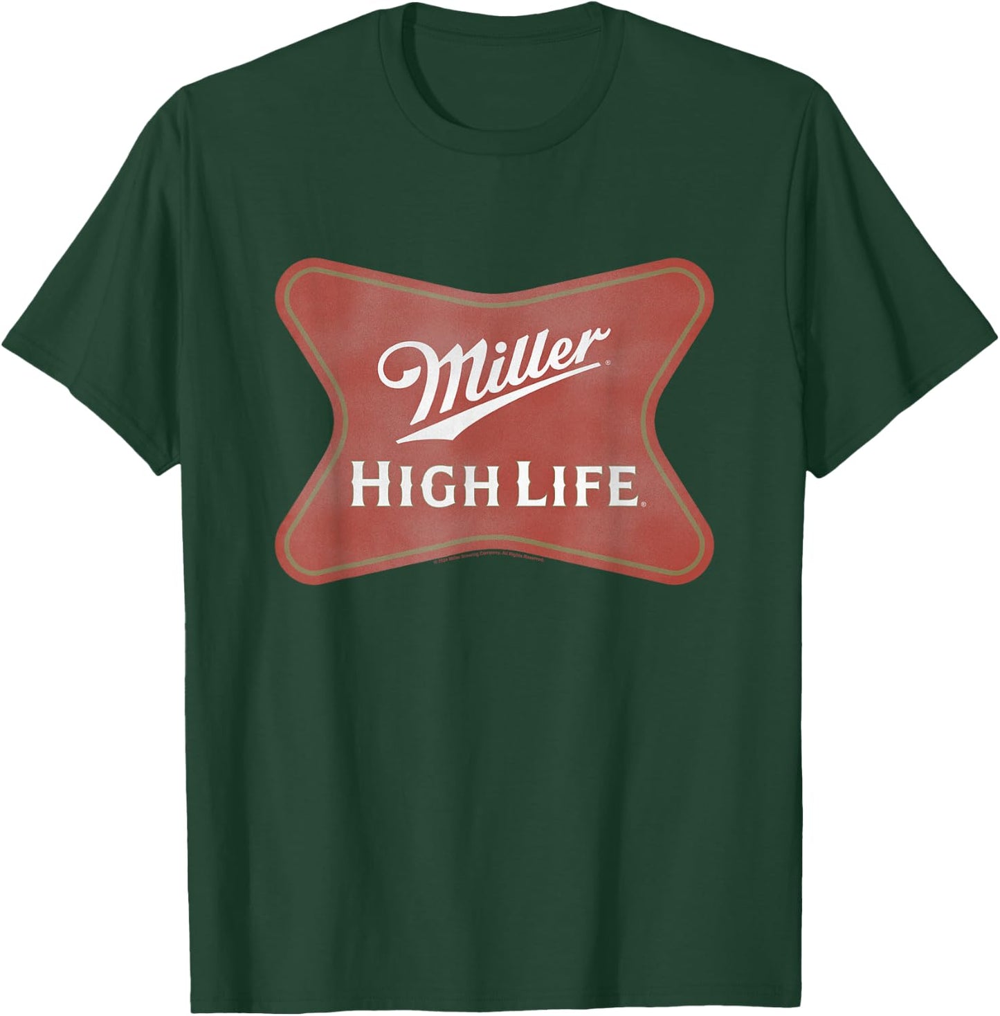 Miller High Life Faded Vintage Classic Logo T-Shirt - T-Shirt | Forest