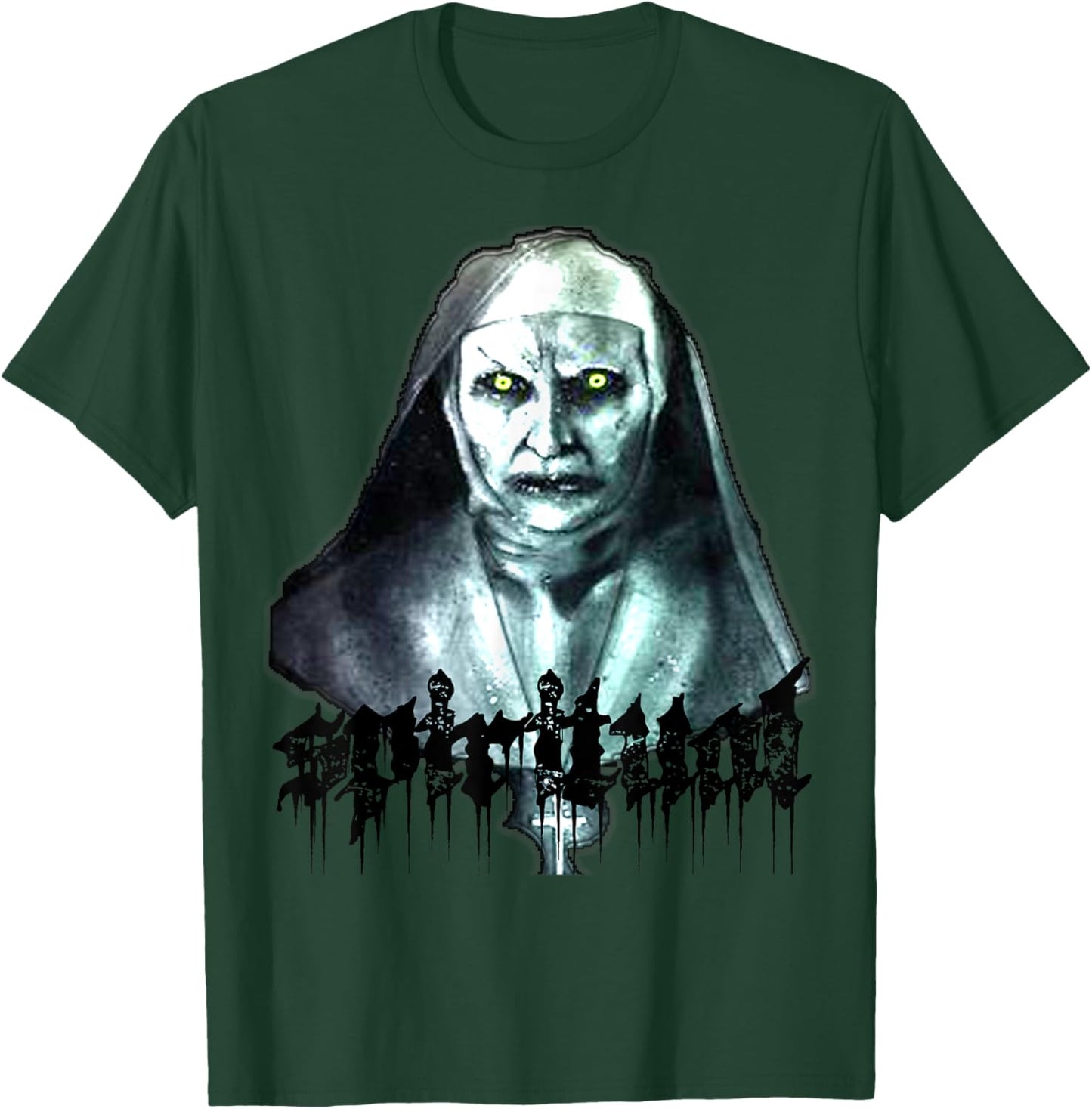 Zombie Nun demon "spiritual" T-Shirt - T-Shirt | Forest