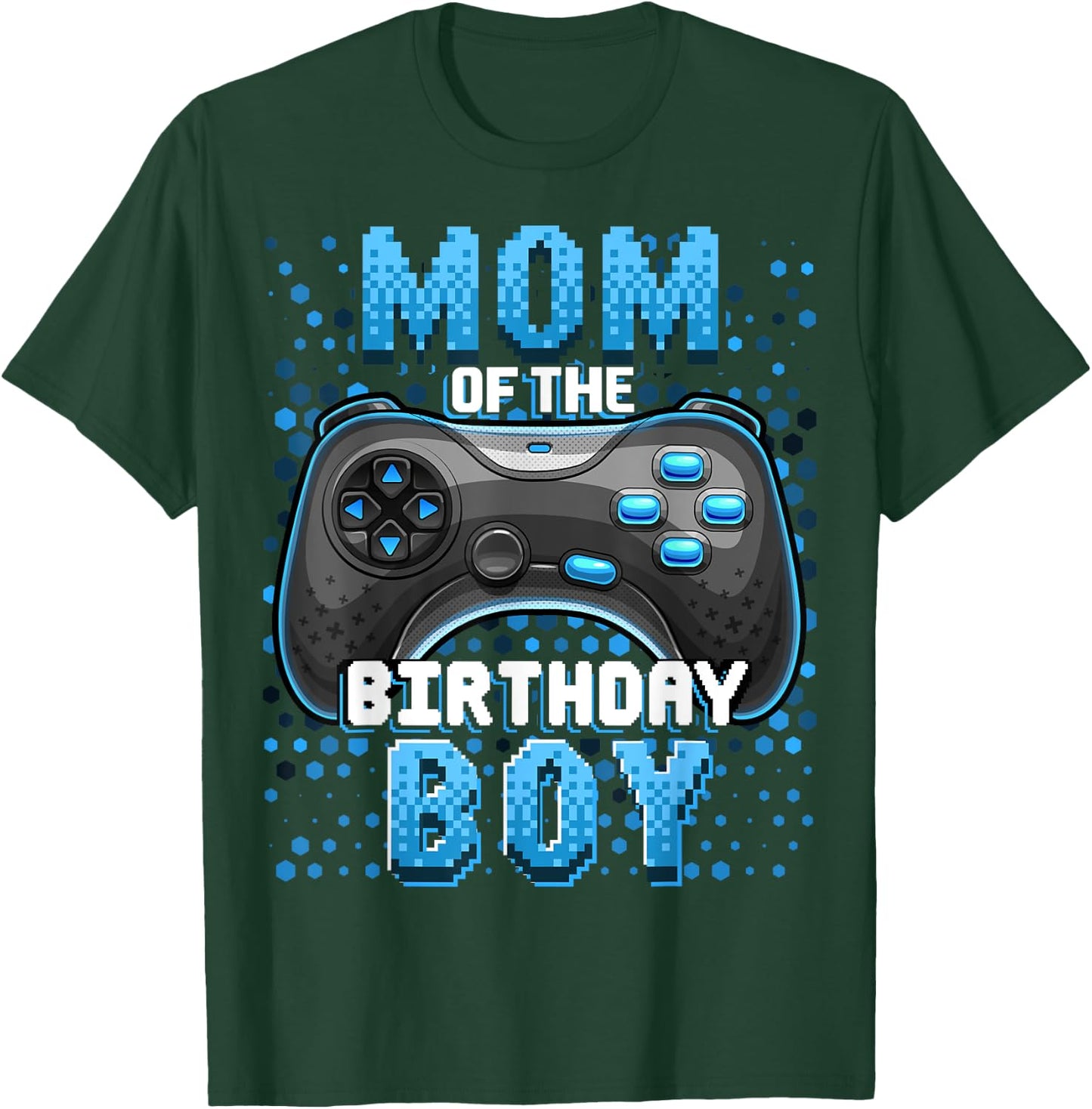 Mom of the Birthday Boy Matching Video Gamer Birthday Party T-Shirt - T-Shirt | Forest