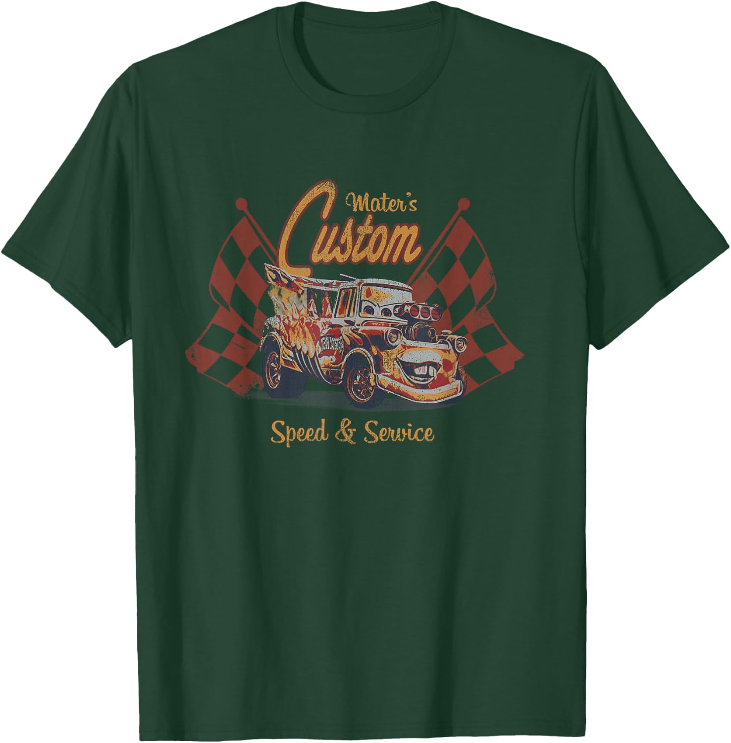 Disney and Pixar’s Cars Mater’s Custom Speed & Service Retro T-Shirt - T-Shirt | Forest