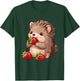 Strawberry Hedgehog Cute Hedgehog Strawberries Wildlife T-Shirt - T-Shirt | Forest