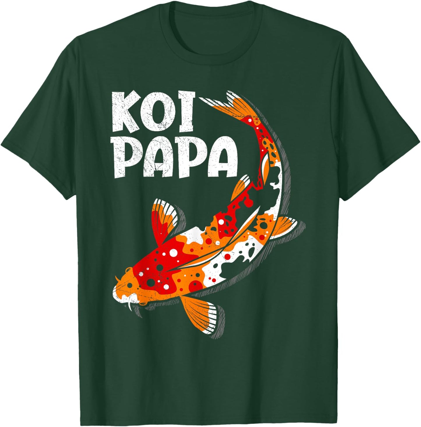 Koi daddy koi pond koi T-Shirt - T-Shirt | Forest